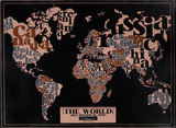The World  2011 Political Map (Black)