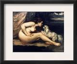 Courbet: Nude W/Dog  1861