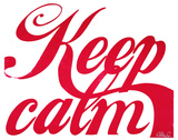 Keep Calm (Red & White)