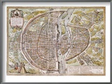 Paris Map  1581