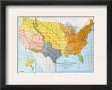 US Map  1776/1884