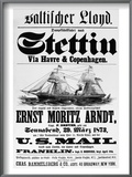 Steamship Poster  1873