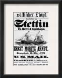Steamship Poster  1873