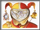 Fool'S Cap World Map  C1590