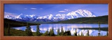 Snow Covered Mountains  Mountain Range  Wonder Lake  Denali National Park  Alaska  USA