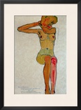 Seated Female Nude with Raised Right Arm  1910