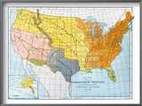 US Map  1776/1884