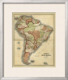 Antique Map of South America