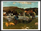 Gauguin: Swineherd  1888