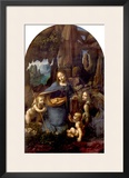 The Virgin of the Rocks (With the Infant St John Adoring the Infant Christ) circa 1508