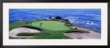 Golfers Pebble Beach  California  USA