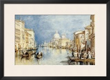 The Grand Canal  Venice  with Gondolas and Figures in the Foreground  circa 1818