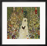 Gardenpath with Hens  1916