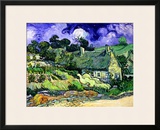 Thatched Cottages at Cordeville  Auvers-Sur-Oise  c1890