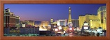 Dusk  the Strip  Las Vegas  Nevada  USA