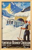Montreux Ski Poster