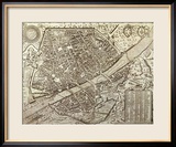Map of Florence  1595