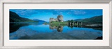 Reflection of a Castle in Water  Eilean Donan Castle  Loch Duich  Highlands  Scotland