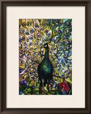 Fine Peacock Leaded Glass Domestic Window