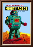 Mechanical Green Mighty Robot with Spark
