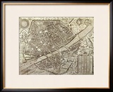 Map of Florence  1595