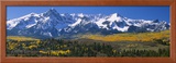 Mountains Covered in Snow  Sneffels Range  Colorado  USA