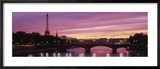 Sunset  Romantic City  Eiffel Tower  Paris  France