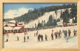Skiing at Big Bromley  Manchester  Vermont