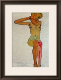 Seated Female Nude with Raised Right Arm  1910