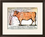 Beef: Diagram Depicting the Different Cuts of Meat