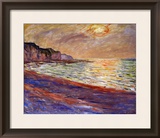Beach at Pourville  Sunset  1882