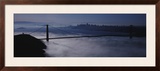 Fog over Golden Gate Bridge  San Francisco  California  USA