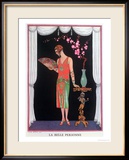 Worth Evening Dress  Fashion Plate from Gazette Du Bon Ton  1925