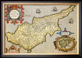 Map of the Island of Cyprus