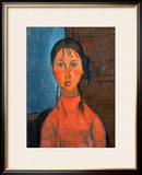 Girl with Pigtails  circa 1918