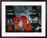 Novice Monks at Doi Kong Mu Temple  Mae Hong Son  Thailand