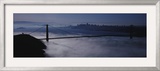 Fog over Golden Gate Bridge  San Francisco  California  USA