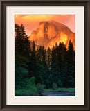 Half Dome Seen from Sentinel Bridge Over Merced River  Yosemite National Park  USA