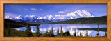 Snow Covered Mountains  Mountain Range  Wonder Lake  Denali National Park  Alaska  USA