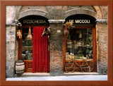 Bicycle Parked Outside Historic Food Store  Siena  Tuscany  Italy