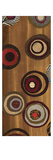 Flight of Fancy II - mini - Abstract Circles on Brown