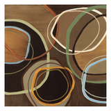 14 Friday Square I - Brown Circle Abstract