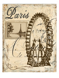 Paris Collage III - Ferris Wheel