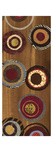 Flight of Fancy I - mini - Abstract Circles on Brown