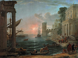 Seaport with the Embarkation of the Queen