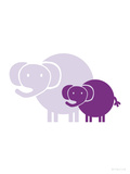 Purple Baby Elephant
