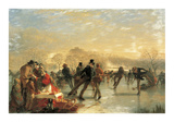 Skaters On Duddingston Loch  Edinburgh