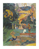 Landscape with Peacocks