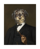 Cairn Terrier With A Pipe