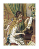 Two Girls at piano